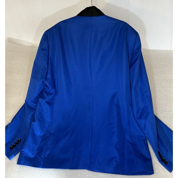 COOFANDY Men Royal Blue XXL Evening Suit Blazer Jacket 2/3 Button-Prom-Holiday - Picture 2 of 10
